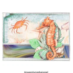 Duo-Design-Papiere, Maritim 3, beidseitig bedruckt, 25cm x 25cm, 250g/m², 20 Blatt