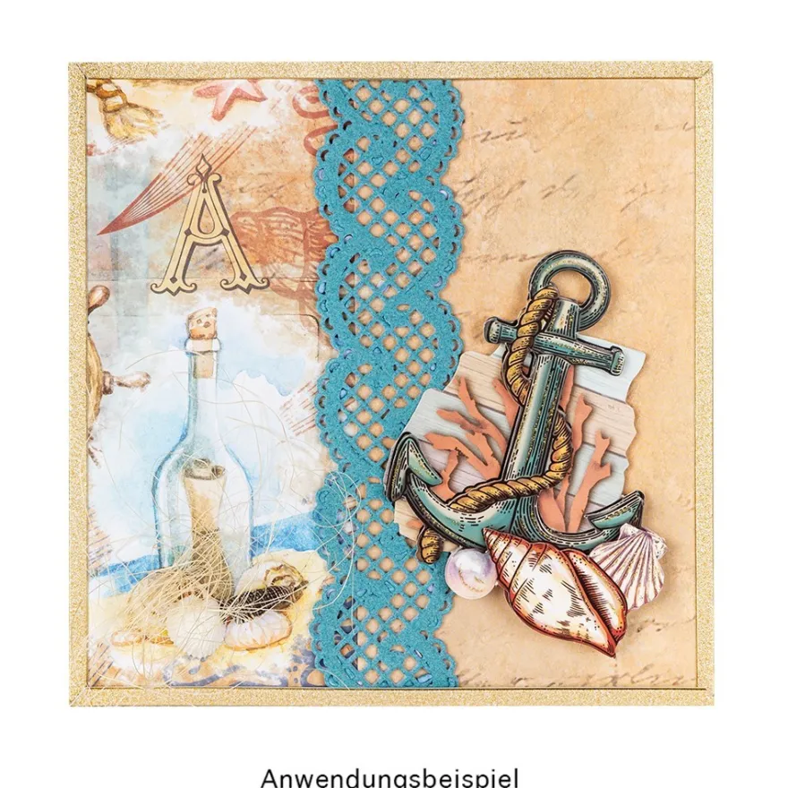 Duo-Design-Papiere, Maritim 2, beidseitig bedruckt, 25cm x 25cm, 250g/m², 20 Blatt