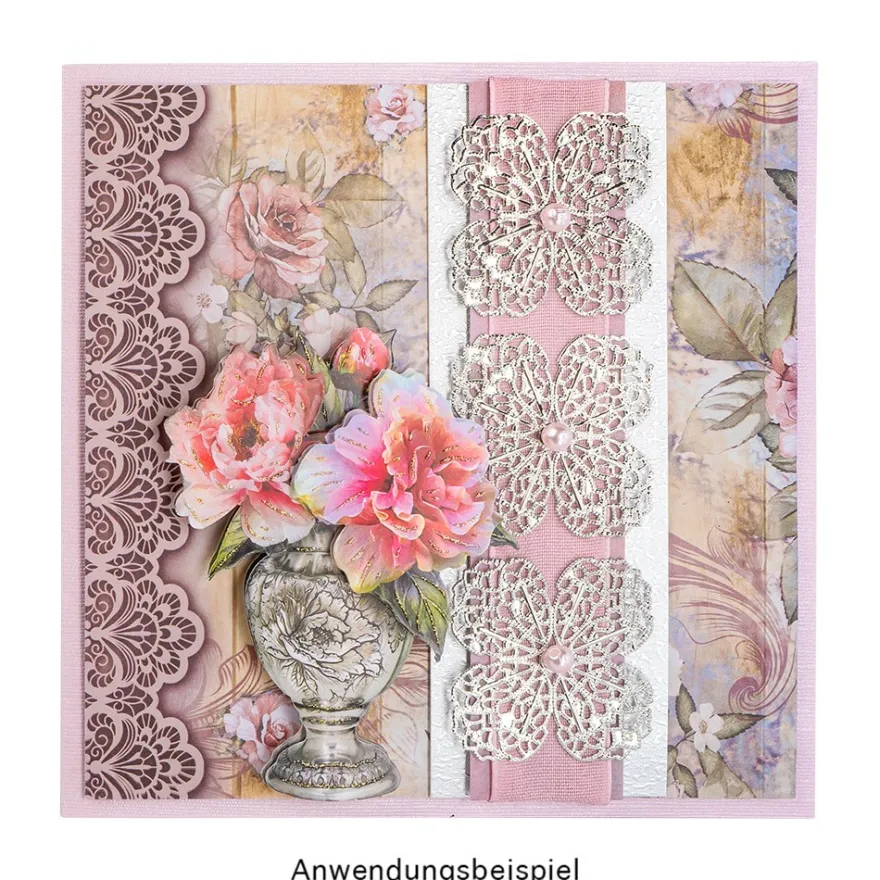 Duo-Design-Papiere, Vintage 1, beidseitig bedruckt, 25cm x 25cm, 250g/m², 20 Blatt