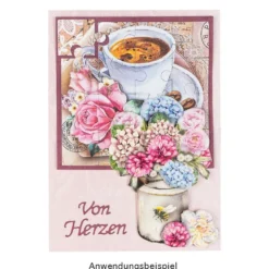 Duo-Design-Papiere, Vintage 5, beidseitig bedruckt, 25cm x 25cm, 250g/m², 20 Blatt