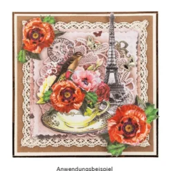 Duo-Design-Papiere, Vintage 5, beidseitig bedruckt, 25cm x 25cm, 250g/m², 20 Blatt