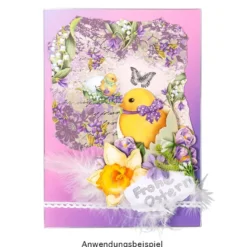 Duo-Design-Papiere, Vintage Ostern 2, beidseitig bedruckt, 25cm x 25cm, 250g/m², 20 Blatt