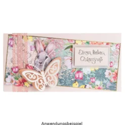 Duo-Design-Papiere, Vintage Ostern 1, beidseitig bedruckt, 25cm x 25cm, 250g/m², 20 Blatt