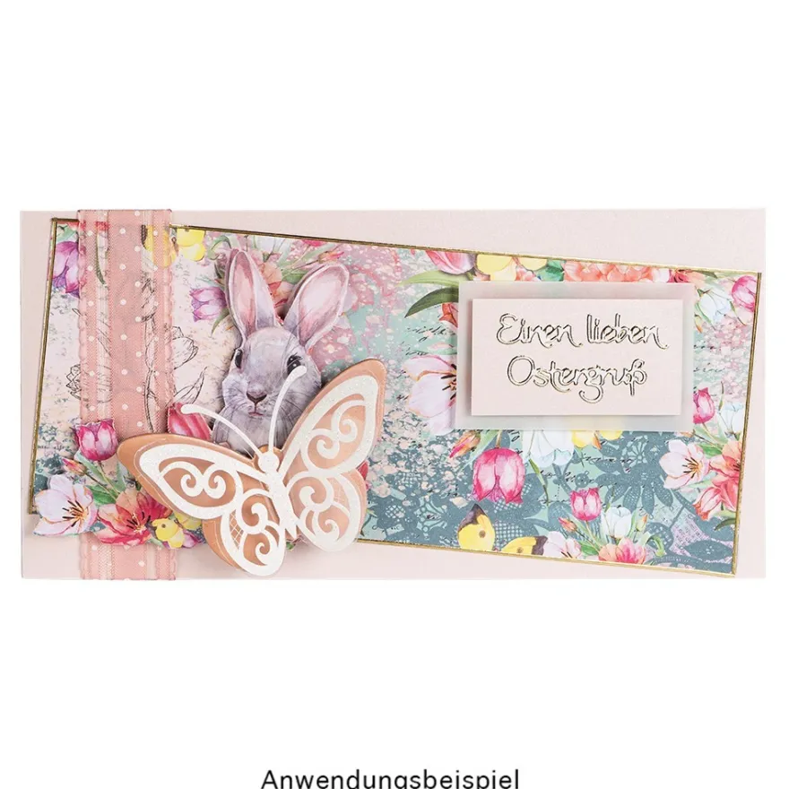 Duo-Design-Papiere, Vintage Ostern 1, beidseitig bedruckt, 25cm x 25cm, 250g/m², 20 Blatt