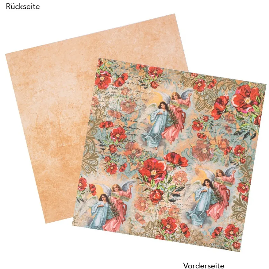 Duo-Design-Papiere, Weihnachtszeit 3, beidseitig bedruckt, 25cm x 25cm, 250g/m², 20 Blatt