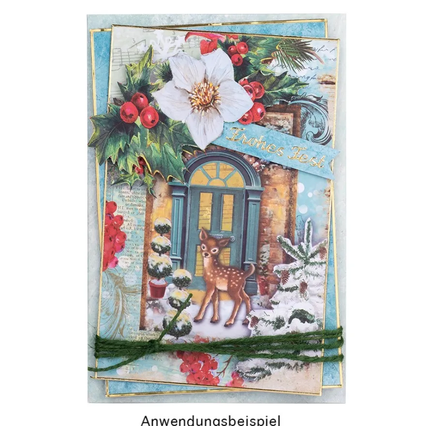 Duo-Design-Papiere, Weihnachten & Winter, beidseitig bedruckt, 25cm x 25cm, 250 g/m², 100 Blatt