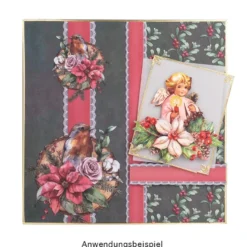 Duo-Design-Papiere, Weihnachten & Winter, beidseitig bedruckt, 25cm x 25cm, 250 g/m², 100 Blatt