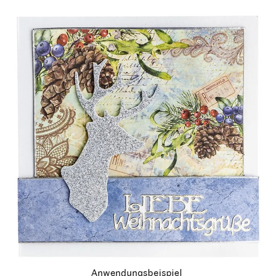 Duo-Design-Papiere, Winterzeit 3, beidseitig bedruckt, 25cm x 25cm, 250g/m², 20 Blatt