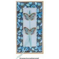 Duo-Design-Papiere, Zauberhafte Blätter, beidseitig bedruckt, 25cm x 25cm, 250g/m², 20 Blatt