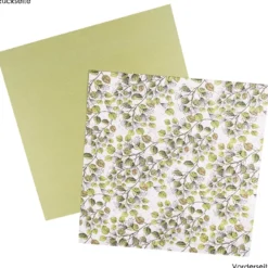 Duo-Design-Papiere, Zauberhafte Blätter, beidseitig bedruckt, 25cm x 25cm, 250g/m², 20 Blatt