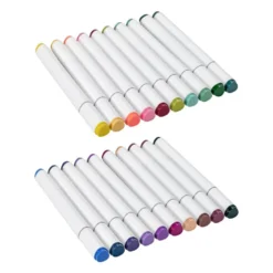 Duo-Marker mit 2 Spitzen, Sortierung 2, auf Wasserbasis, 20 Stück