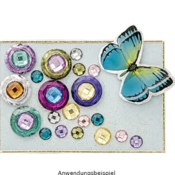 Duo Schmuckstein-Set, Ring- & Glitzersteine, 10 Farben, 400 Stk.