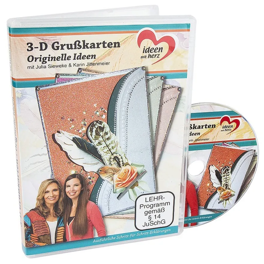 DVD, 3-D Grußkarten: Originelle Ideen, Julia Sieweke & Karin Jittenmeier, 80 Min.