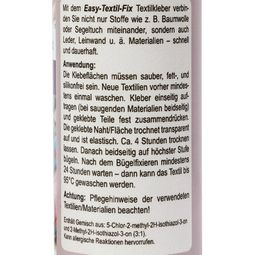 Easy-Textil-Fix, sicher fixieren ohne Nadel und Faden, 100ml