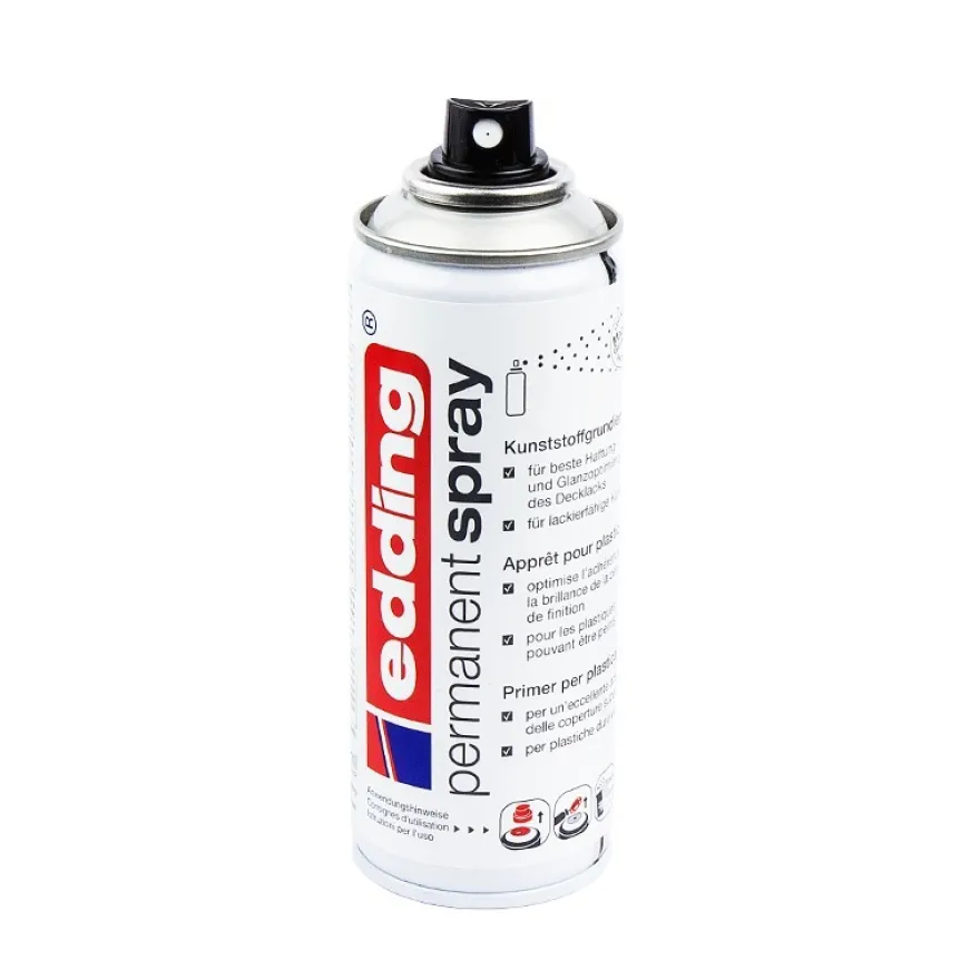 Edding Permanent-Spray, Kunststoffgrundierung, transparent, 200 ml