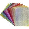 Effekt-Karton, Laserstars, DIN A4, 200 g/m², 10 verschiedene Farben, 20 Stück
