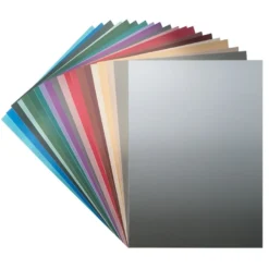 Effekt-Karton, metallic-matt, DIN A4, 200 g/m², 20 Farben, 20 Bogen