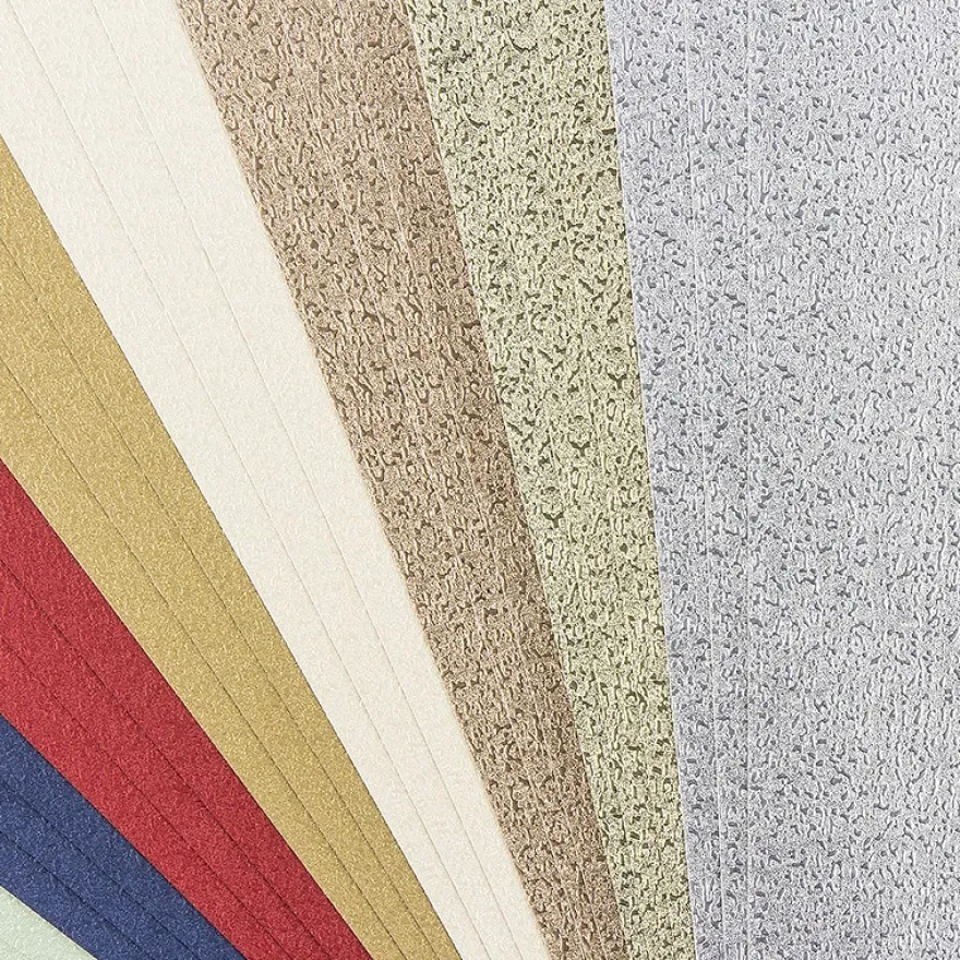 Effekt-Karton Oslo, DIN A4, 230 g/m², geprägt, 10 verschiedene Farben, 30 Bogen