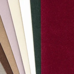 Effekt-Karton, Samt, DIN A4, 200 g/m², verschiedene Farben, 10 Bogen