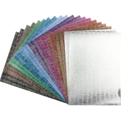 Effekt-Papier, Seidencrash-Optik, metallic, DIN A4, 128g/m², 20 Blatt