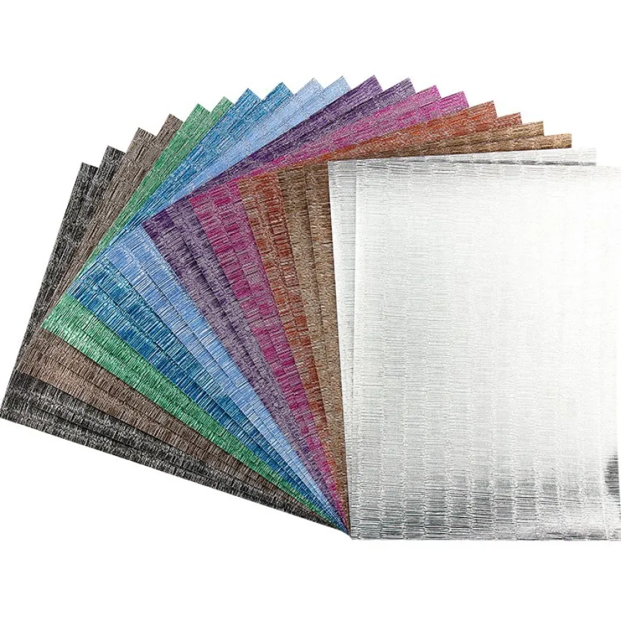 Effekt-Papier, Seidencrash-Optik, metallic, DIN A4, 128g/m², 20 Blatt
