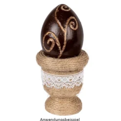 Eierbecher aus Holz, 5cm hoch, Ø 3,8cm, 6 Stück