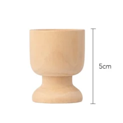 Eierbecher aus Holz, 5cm hoch, Ø 3,8cm, 6 Stück