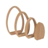 Ei-Podeste & -Aufsteller, Rohlinge aus Holz, 15,8 bis 30cm hoch, 4 Stück