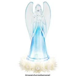 Engelsfigur, transparent, 20,5cm x 9cm x 8,1cm