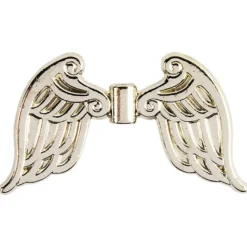 Engelsflügel, Design 4, 2,3cm, hellgold, 20 Stück