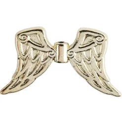 Engelsflügel, Design 7, 2,3cm, hellgold, 20 Stück