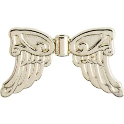 Engelsflügel, Design 5, 3cm, hellgold, 15 Stück