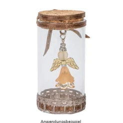 Engelsflügel, Design 1, 3cm, hellgold, 15 Stück