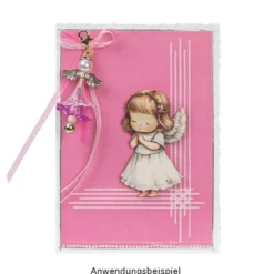 Engelsflügel, Design 2, 3,7cm, hellgold, 10 Stück