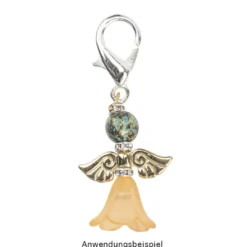 Engelsflügel, Design 2, 3,0cm, hellgold, 15 Stück