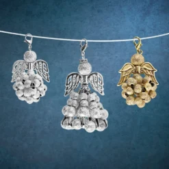 Engelsflügel, Design 3, 3,7cm, hellgold, 10 Stück