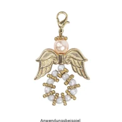 Engelsflügel, Design 3, 2,3cm, hellgold, 20 Stück