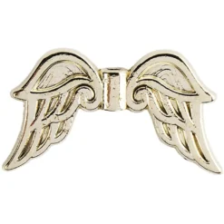 Engelsflügel, Design 3, 2,3cm, hellgold, 20 Stück
