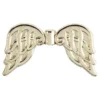 Engelsflügel, Design 6, 3,7cm, hellgold, 10 Stück