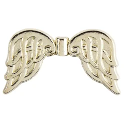 Engelsflügel, Design 6, 1,9cm, hellgold, 30 Stück