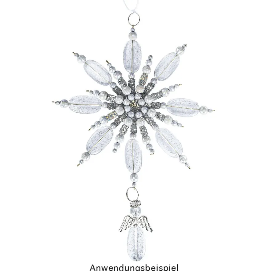Engelsflügel, Design 1, 3,7cm, silber, 10 Stück