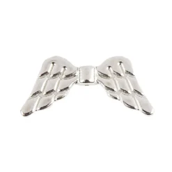 Engelsflügel, Design 1, 1,9cm, silber, 30 Stück