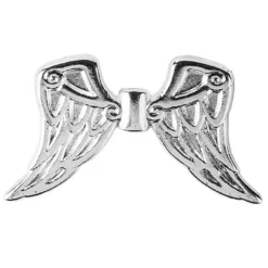 Engelsflügel, Design 7, 3,7cm, silber, 10 Stück