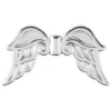 Engelsflügel, Design 3, 1,9cm, silber, 30 Stück