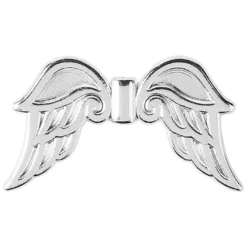 Engelsflügel, Design 3, 3,7cm, silber, 10 Stück
