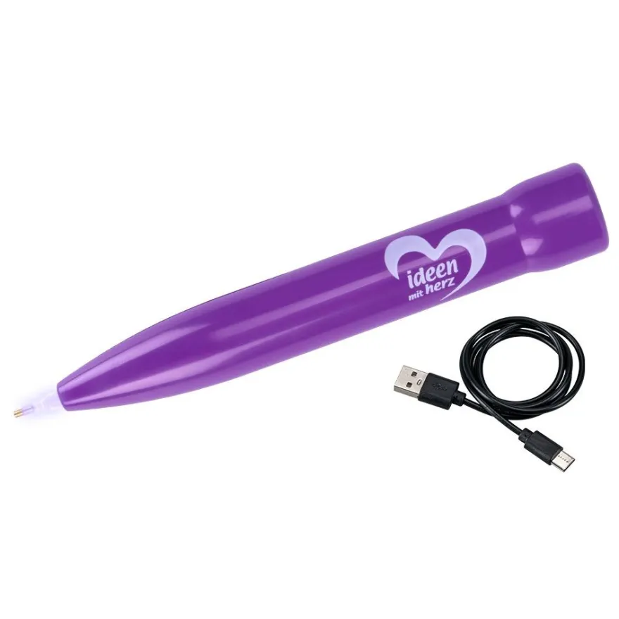 E-Painter, kabellos, mit besonders langer Akkulaufzeit und beleuchteter Spitze, inkl. USB-Kabel