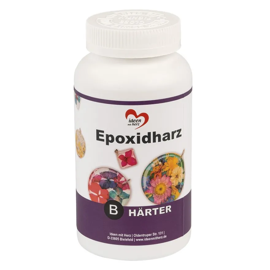 Epoxidharz, 500ml Harz, 500ml Härter, inkl. 1 Paar Einweghandschuhe, 2 Holzspatel und 2 Messbecher