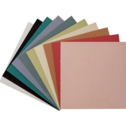 30er Grußkarten-Set, "Borneo", 13x13 cm, 10 Farben