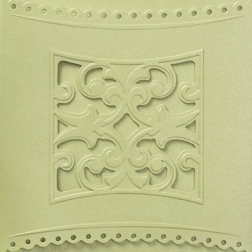 10er Grußkartenset Deluxe, "Prinzess", 16x16cm, hellgrün