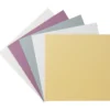 10er Grußkarten-Set, "Kashmir Leinen", 13x13cm, 5 Farben